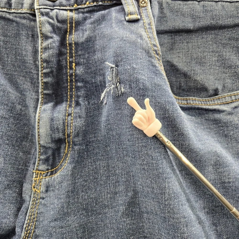 CAT Men Jeans 38X32 Blue Denim Workwear 27
